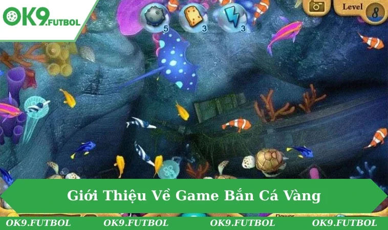 Giao diện đại dương rực rỡ trong game bắn cá.