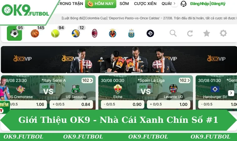 Giới thiệu OK9 - Nhà cái xanh chín số #1