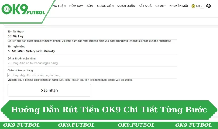 Các bước rút tiền được tinh giảm để đơn giản nhất